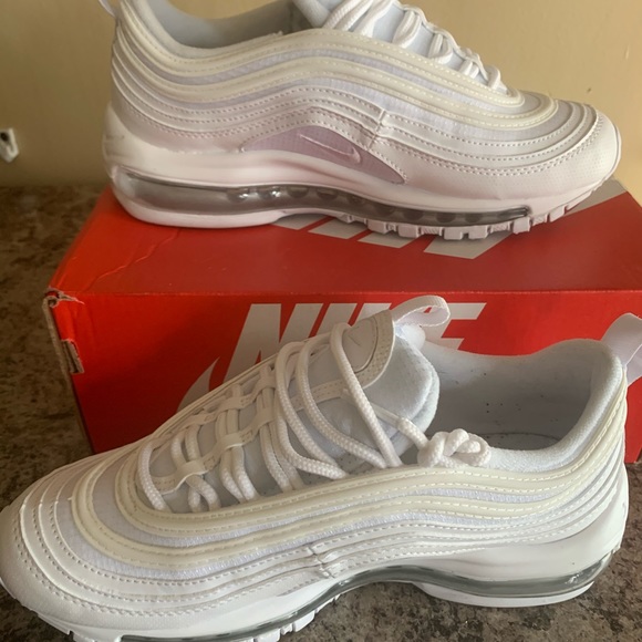 Air Max 97 GS Wht/Wht/metallic silver - Picture 6 of 7
